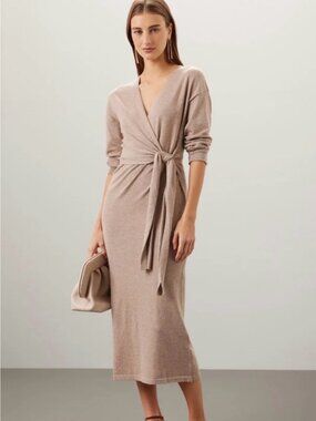 Modern citizen Dress/Lenese tan dress /new new new